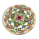 Decorative plate, made in spain floral, signed jose royo vilar, spain