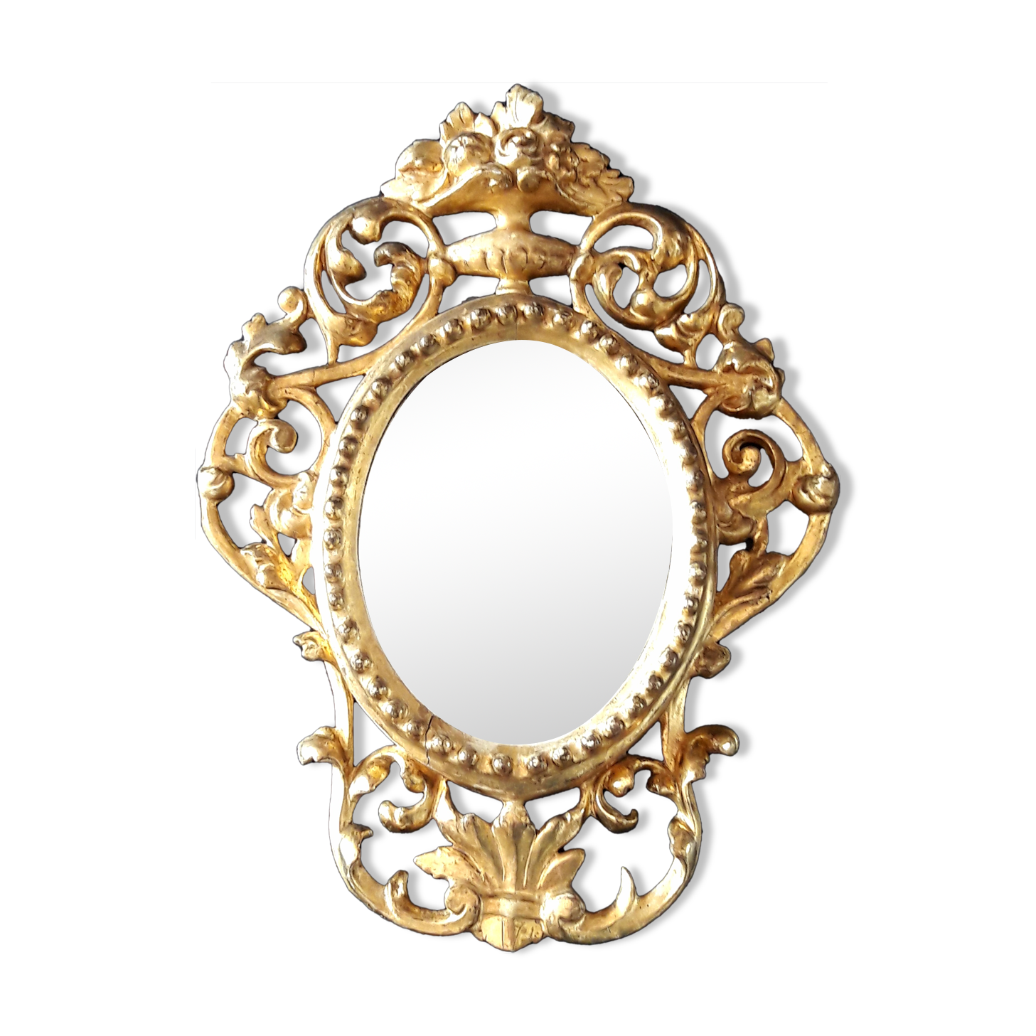 mirror gilded wood ItalyXVIII 33x45cm