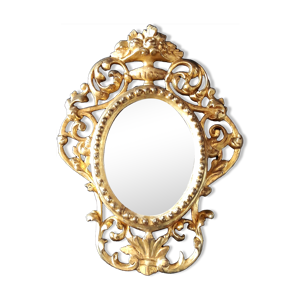 Miroir bois doré ItalieXVIIIe