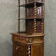 Furniture between two renaissance hunting lodge in solid oak around 1850.