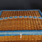 Vintage wicker sewing box 60