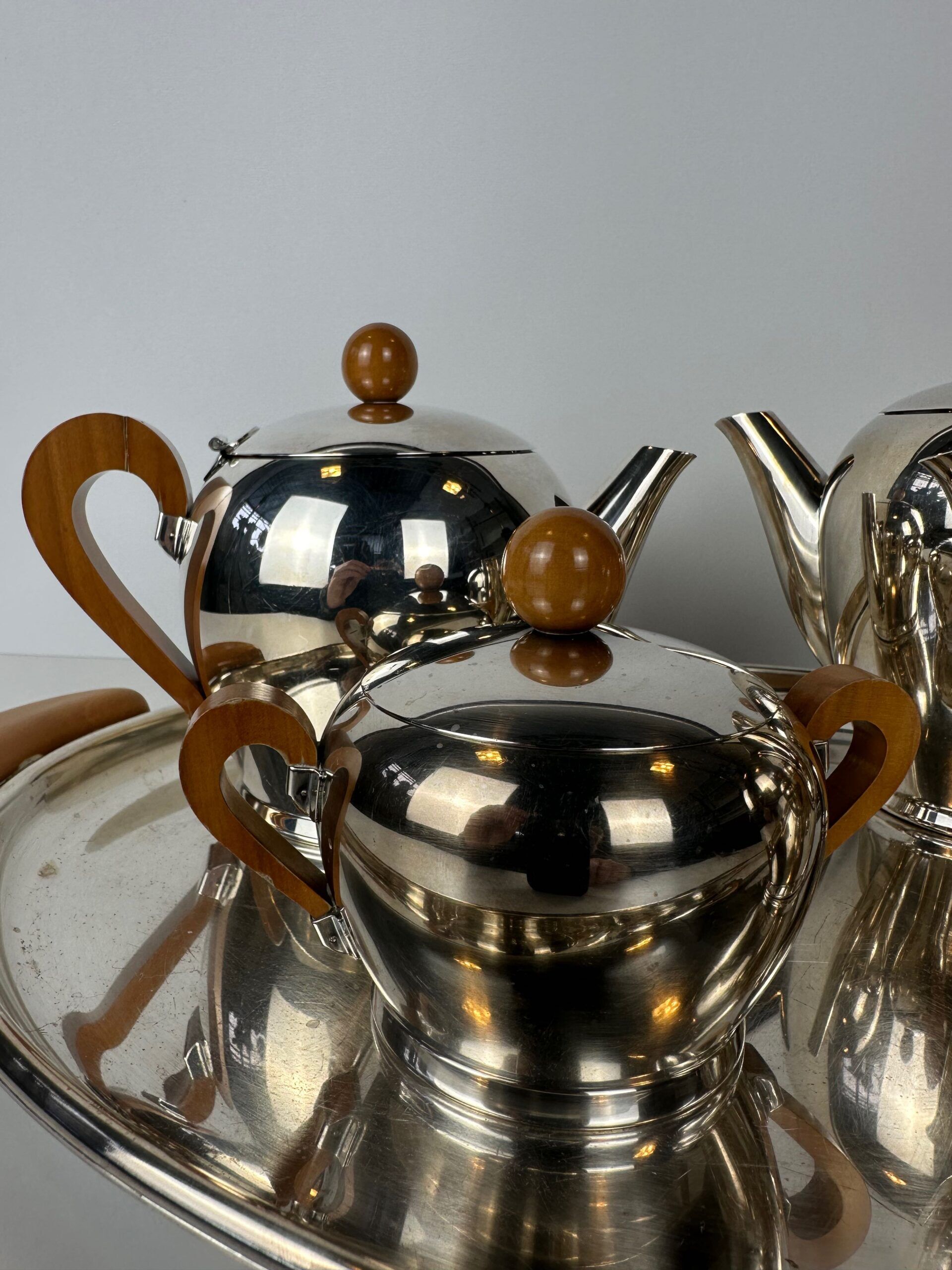 Alessi coffee and tea set silver-plated