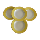 4 plates Lunéville model Daffodil