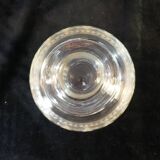Blown and engraved glass decanter