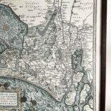 Framed Map of the Netherlands from the Theatrum Orbis Terrarum by Abraham Ortelius (1570)