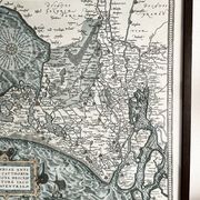 Framed Map of the Netherlands from the Theatrum Orbis Terrarum by Abraham Ortelius (1570)