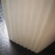 Antique white porcelain wall lamp bathroom art deco 1930 striated opaline tulip