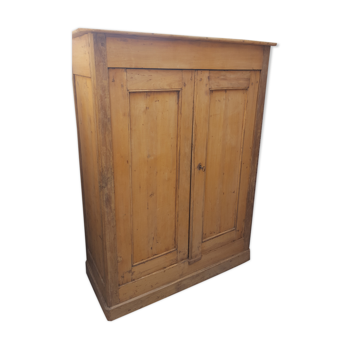 Raw wooden cabinet