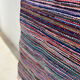 Tapis kilim fines rayures rosé