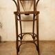 Chaise de bar en bois courbé