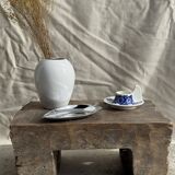 Vintage blue and white hand-held egg cup Poland D13