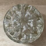 Vintage flower spike vase in molded glass