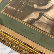 Framed old photograph, reproduction of a work by Jules Alexis Muenier