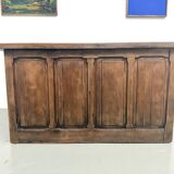 Solid oak trade counter, six drawers, France, circa 1920.