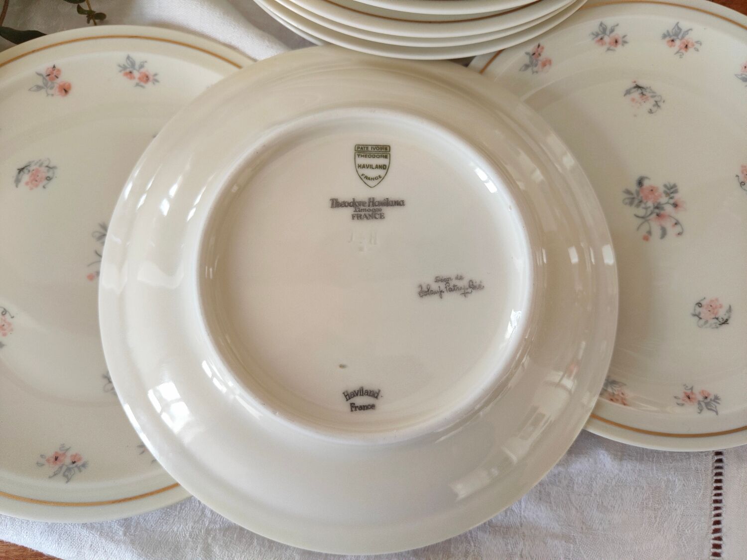 Theodore Haviland porcelain pastry set