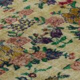 Turkish Anatolian Handmade Vintage Area Rug 194 cm x 109 cm