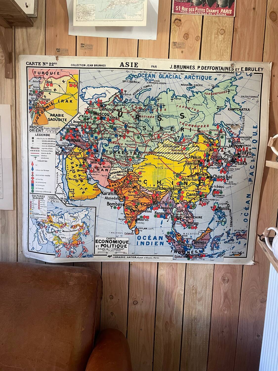 School map of Asia