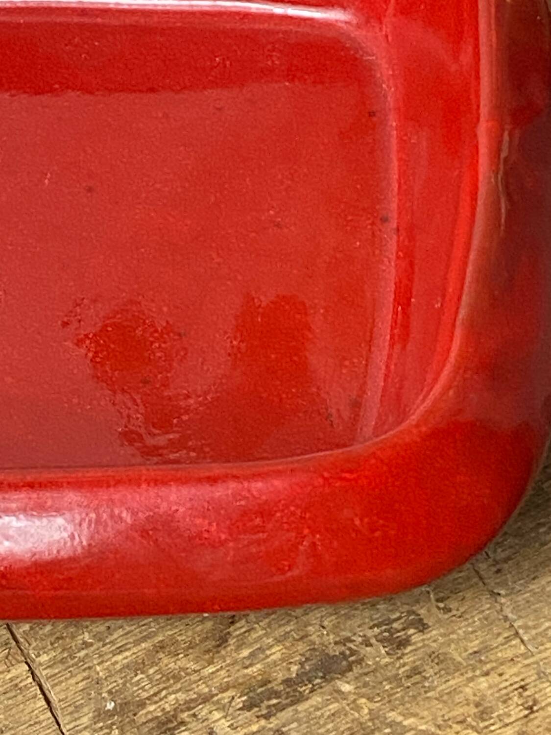 Glazed ceramic dish