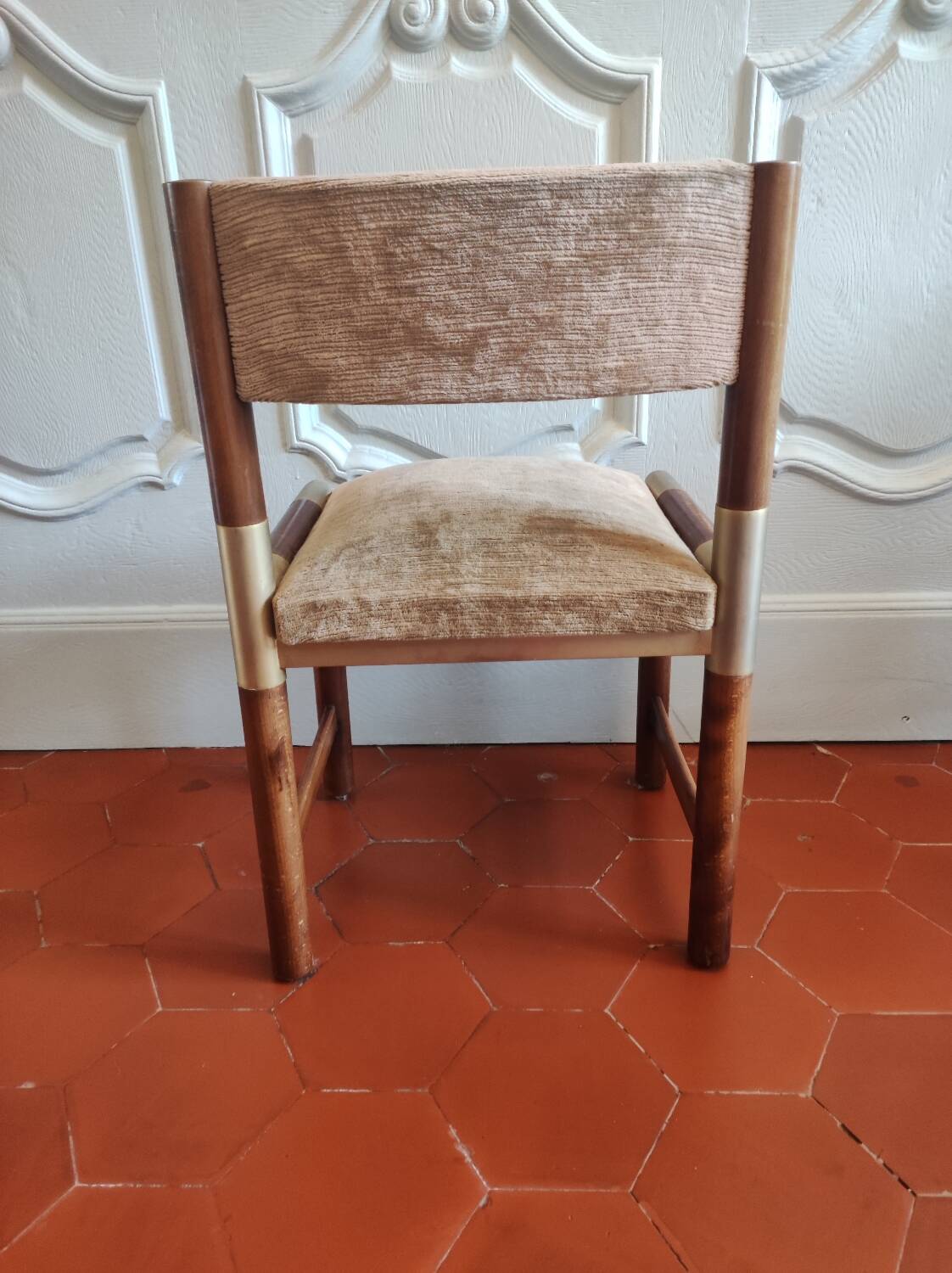Set of 4 chairs by Pierre Jolliet from the 1970s.