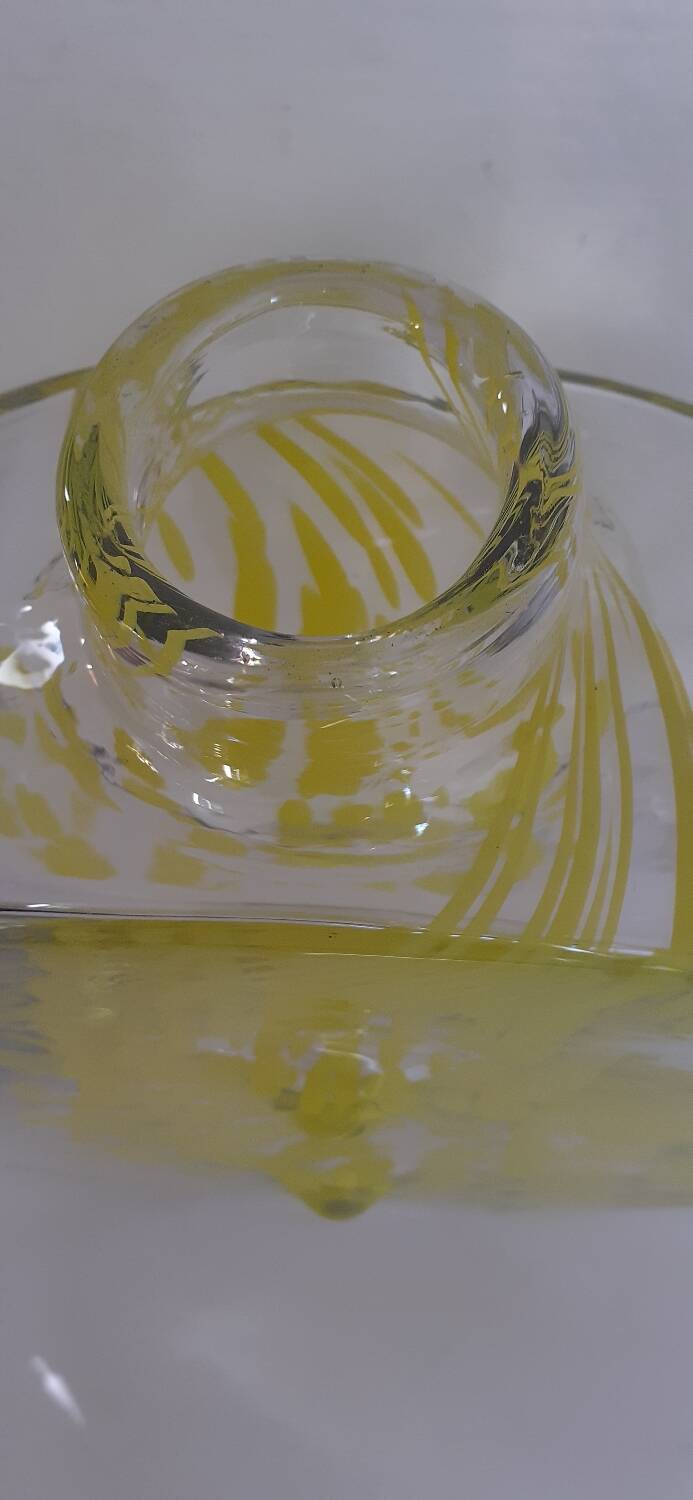 Large vintage glass vase