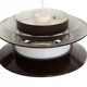 Pendant light "Trava" large brown version by Carl Thore for Granhaga Metallindustri. Sweden 1970s.