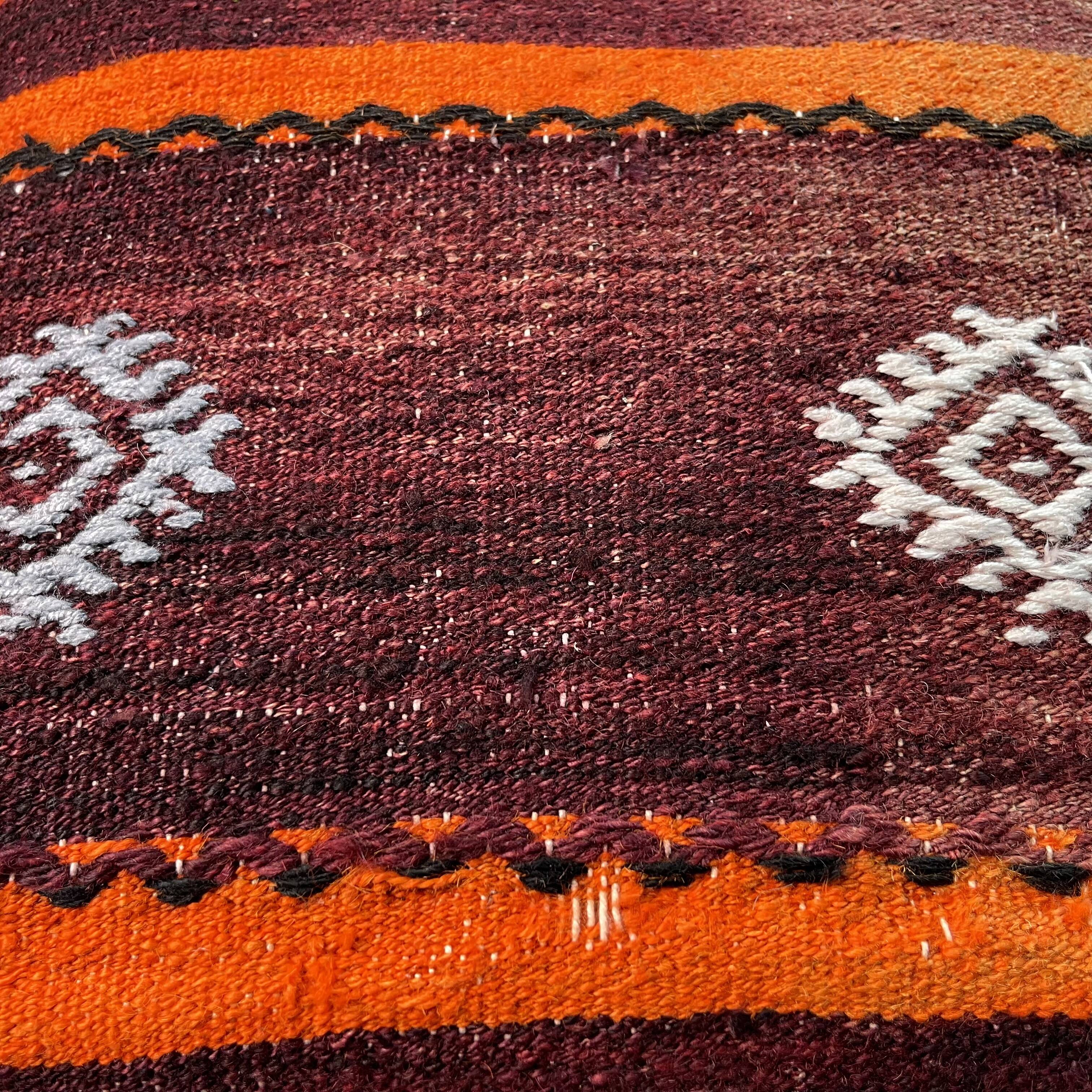 Vintage turkish kilim cushion cover , 40 x 40 cm