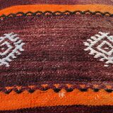 Housse de coussin kilim turc vintage, 40 x 40 cm