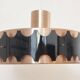Grand pendentif mid-century, Jo Hammerborg, Danemark, années 1970