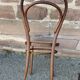 Pair of chairs bistro curved wood