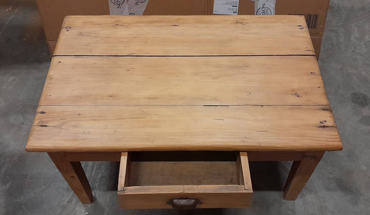 Antique patinated coffee table