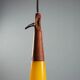 1960s yellow Murano glass pendant light