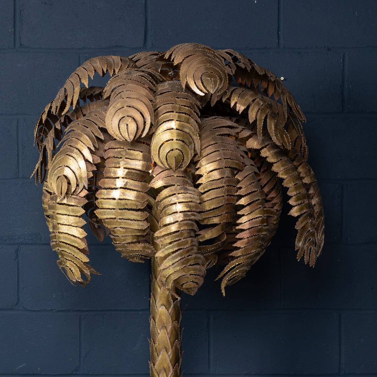Lampadaire en palmier francaise du xxe siecle, christian techoueyres pour maison jansen