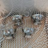 4 stainless steel ice cream/sorbet cups