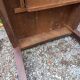 Oak farmhouse coffee table 1 drawer nineteenth century feet bobbins