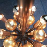 Atomic Brass Ceiling Suspension by Dorothee Becker for Cosack, 1970s.