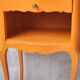 Old orange bedside table