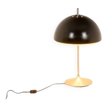 Stainless steel mushroom lamp, 1970s