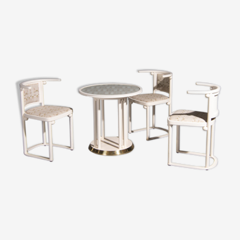 Table et fauteuils par Hoffmann pour Wittmann