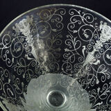 Antique Baccarat Etched Baroque & Mascaron Large Vase