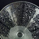 Antique Baccarat Etched Baroque & Mascaron Large Vase