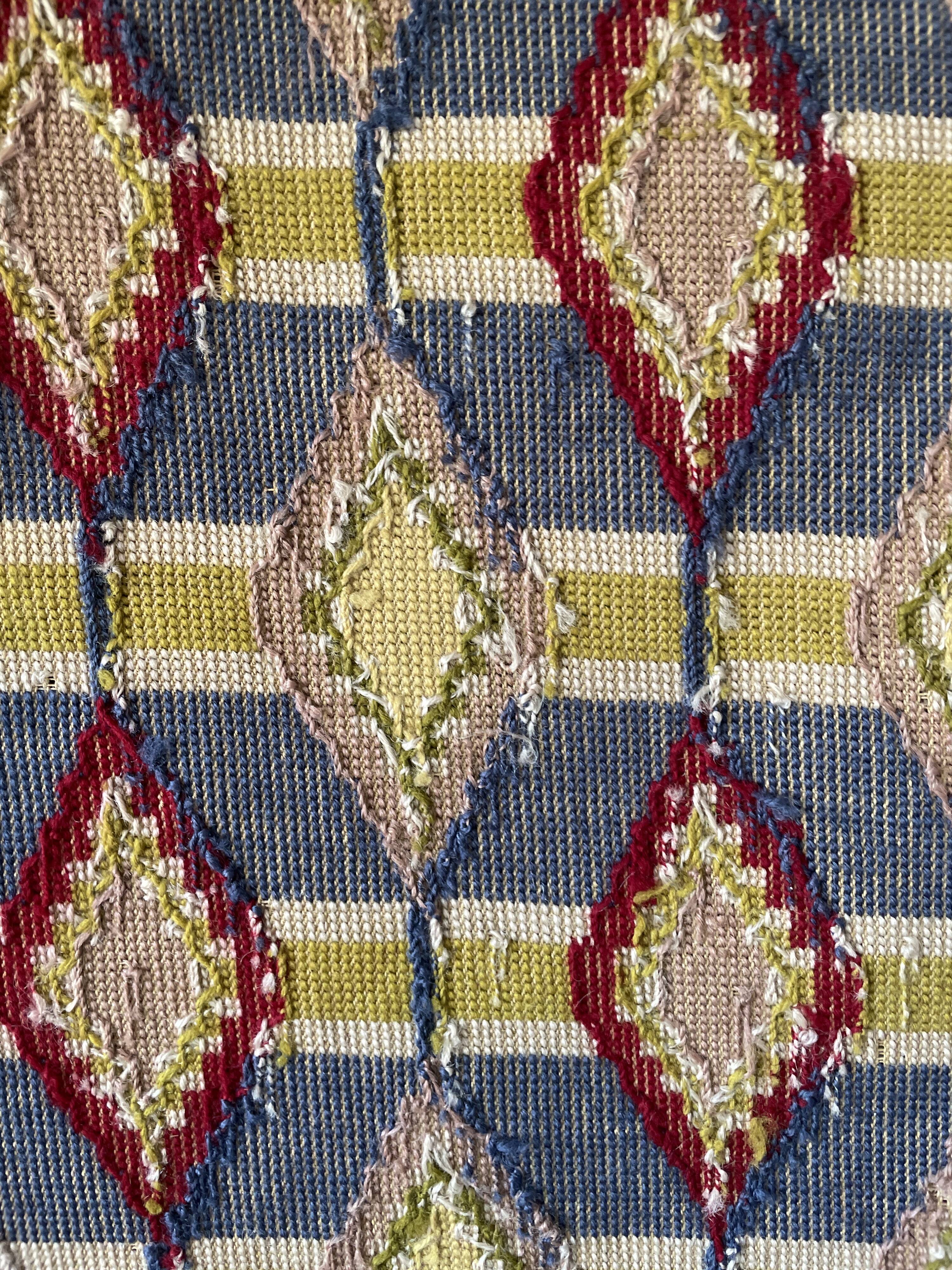 Swedish 1940-50 ‘s Needle point Flat Wall Rug 80x118cm