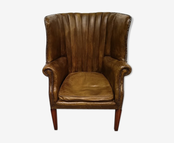 Fauteuil bergère anglaise vintage