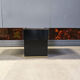 Table basse à café vintage avec bar caché par Eric Maville et Jean Claude Mahey