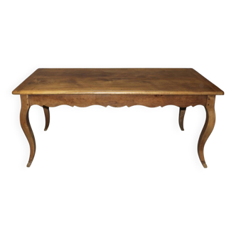 Louis XV Style Table in Walnut, Late 19th Century