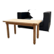 Solid oak side table