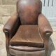 Art Deco leather club armchair circa 1940