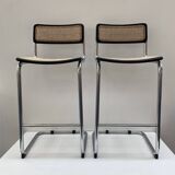 Pair of Marcel Breuer high bar chairs