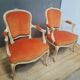 Paire de fauteuil "cabriolet " Louis XV