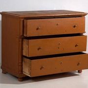 Antique chest of drawers with ochre patina (c.1920)