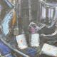 Painting modern still life painting card game